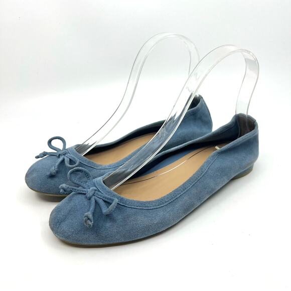 Vionic Callisto Blue Suede Slip On Ballet Flats Women's 6.5 US - Picture 1 of 9